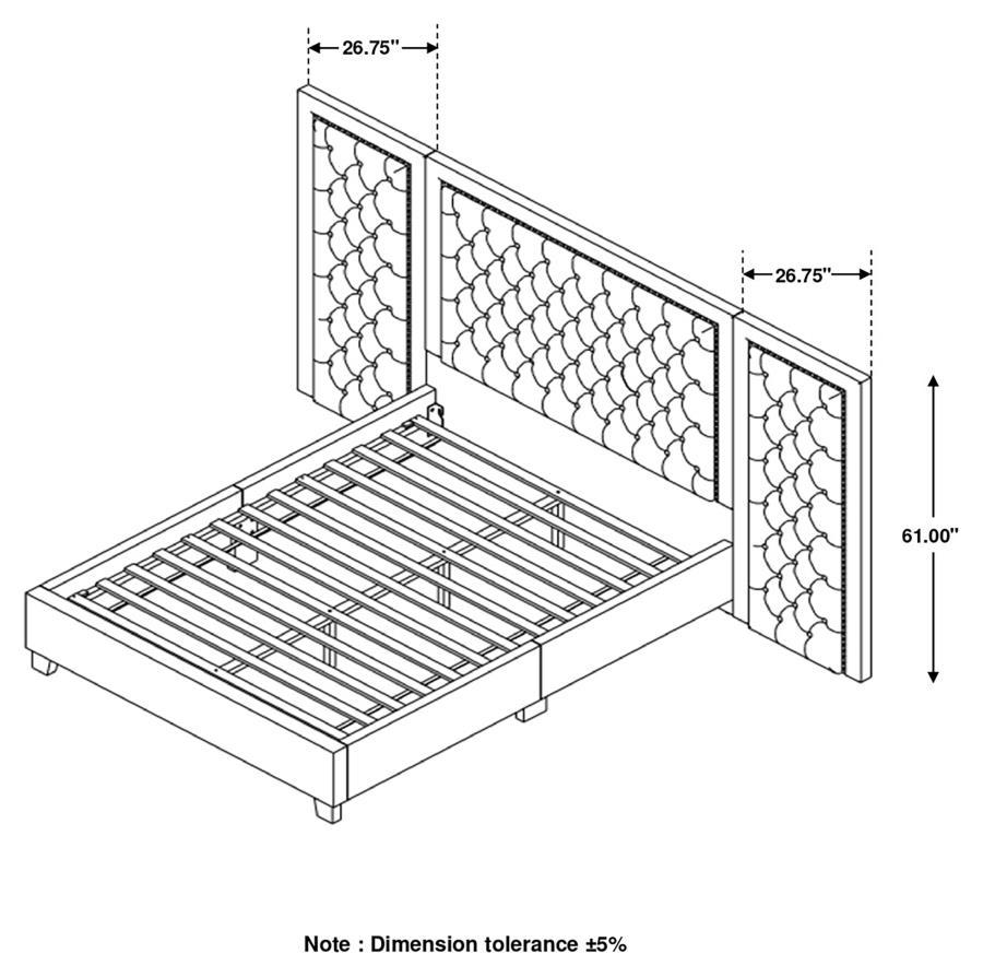 Hailey - Wall Panel Bed - Black