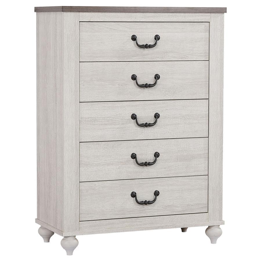 Stillwood - 5-Drawer Chest - White