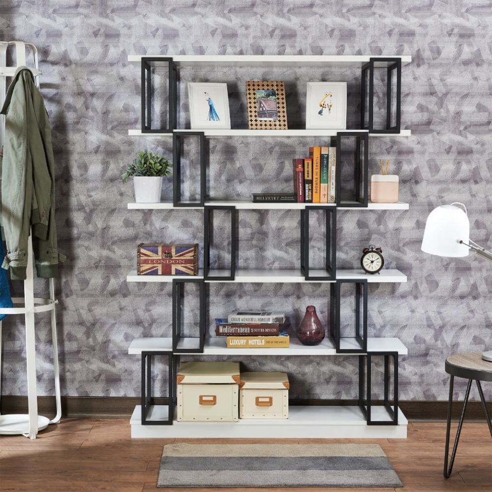 Verne - Bookshelf - White & Black