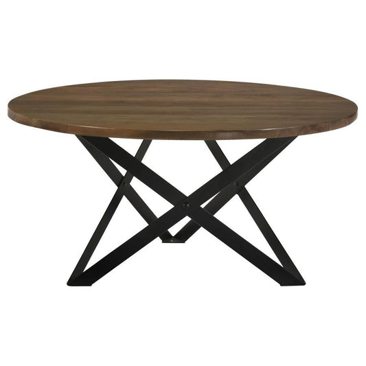 Zack - Coffee Table With Open Base - Brown