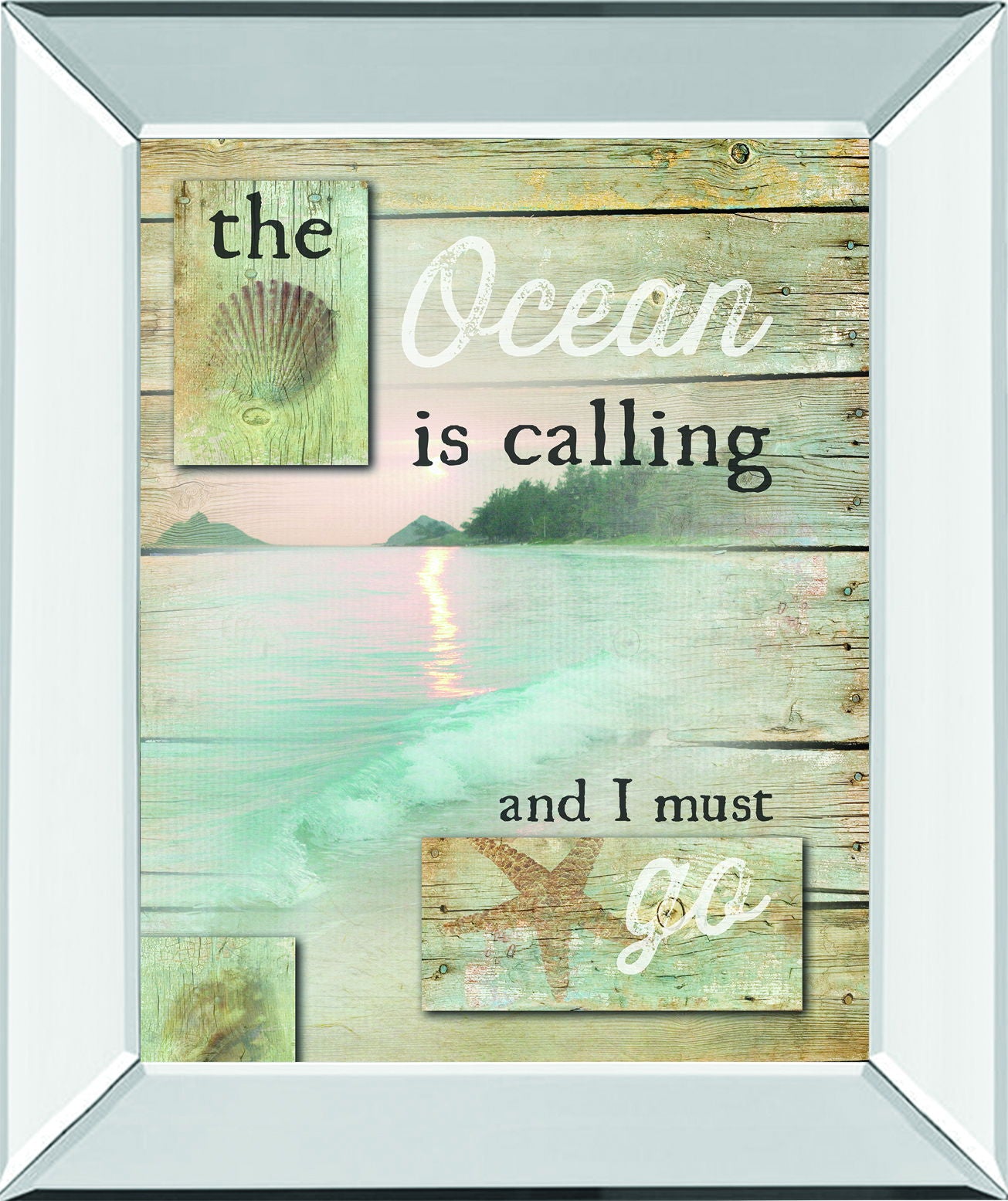 The Ocean Is Calling By Marla Rae - Mirror Framed Print Wall Art