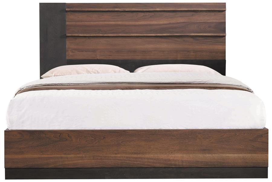 Azalia - Platform Bed - California King - Dark Brown