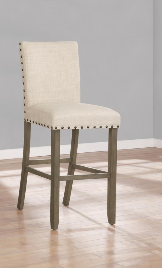 Coaster - Upholstered Bar Stools with Nailhead Trim (Set of 2)