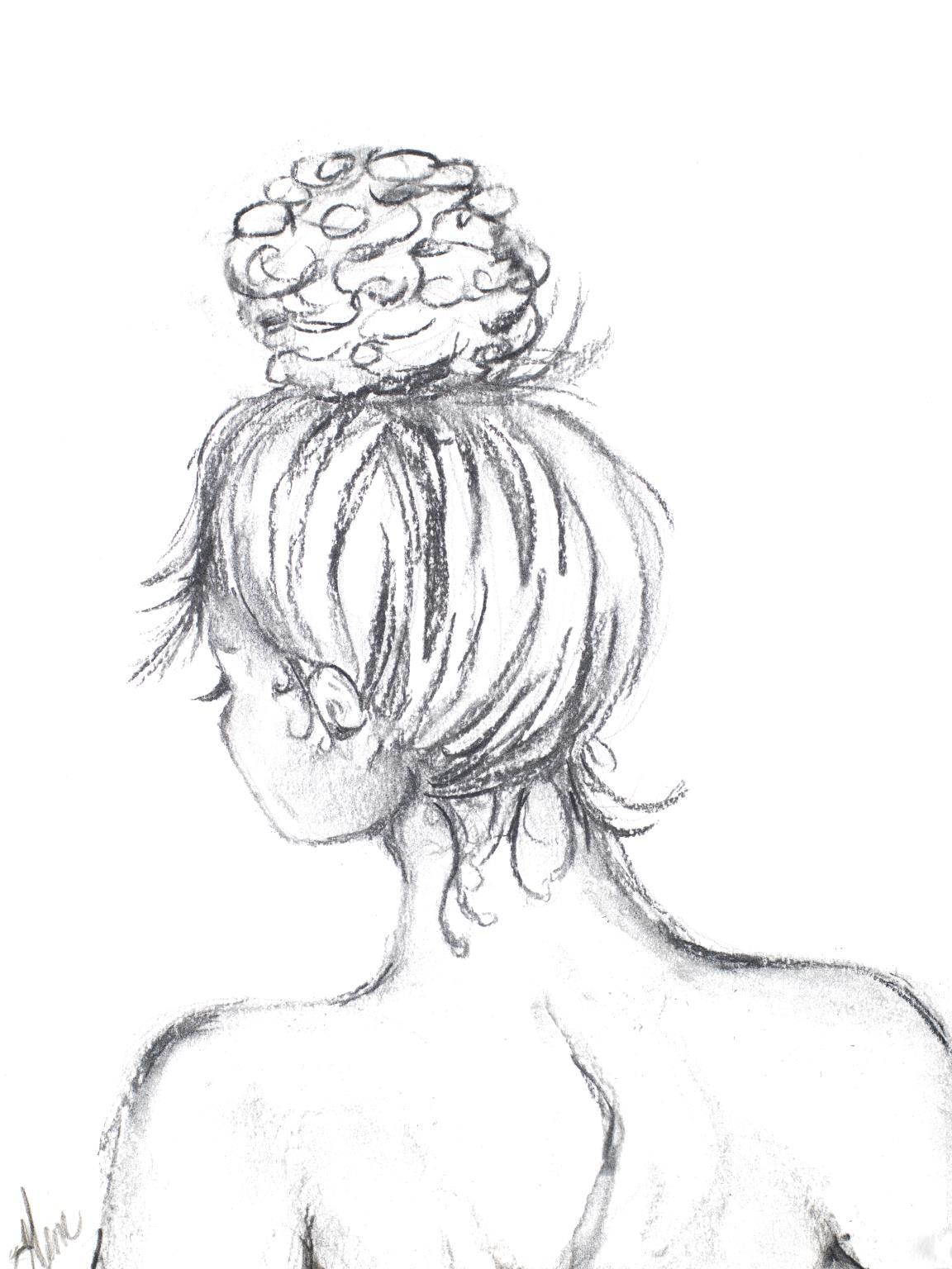 Small - Messy Bun I By Gina Ritter