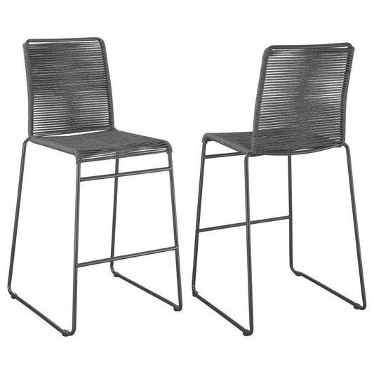 Kai - Woven Bar Stool (Set of 2) - Gray