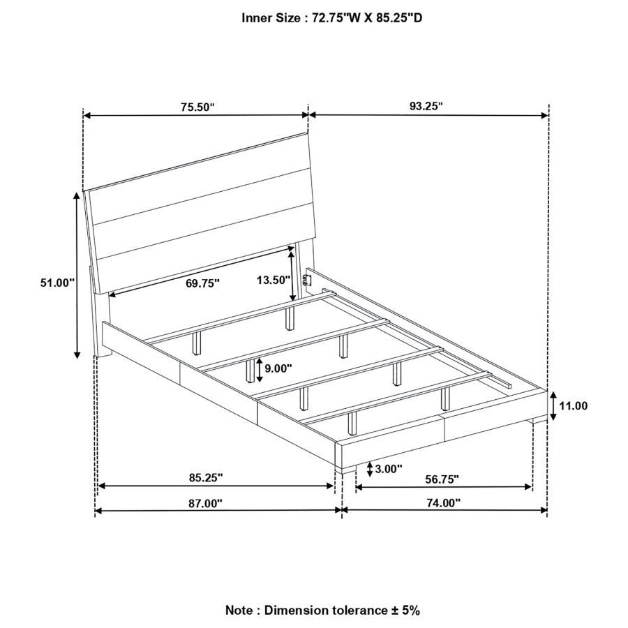 Felicity - Panel Bed