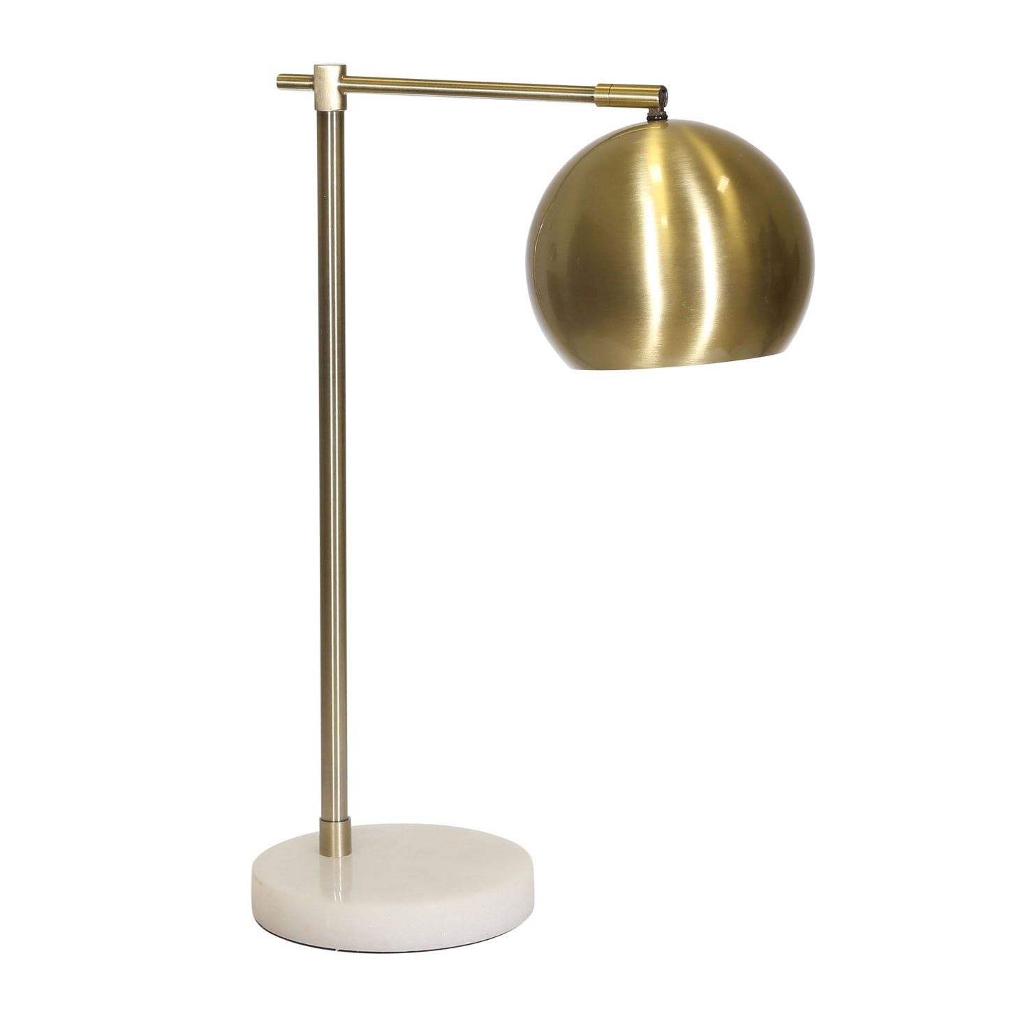 Metal Round Task Table Lamp 22" - Gold