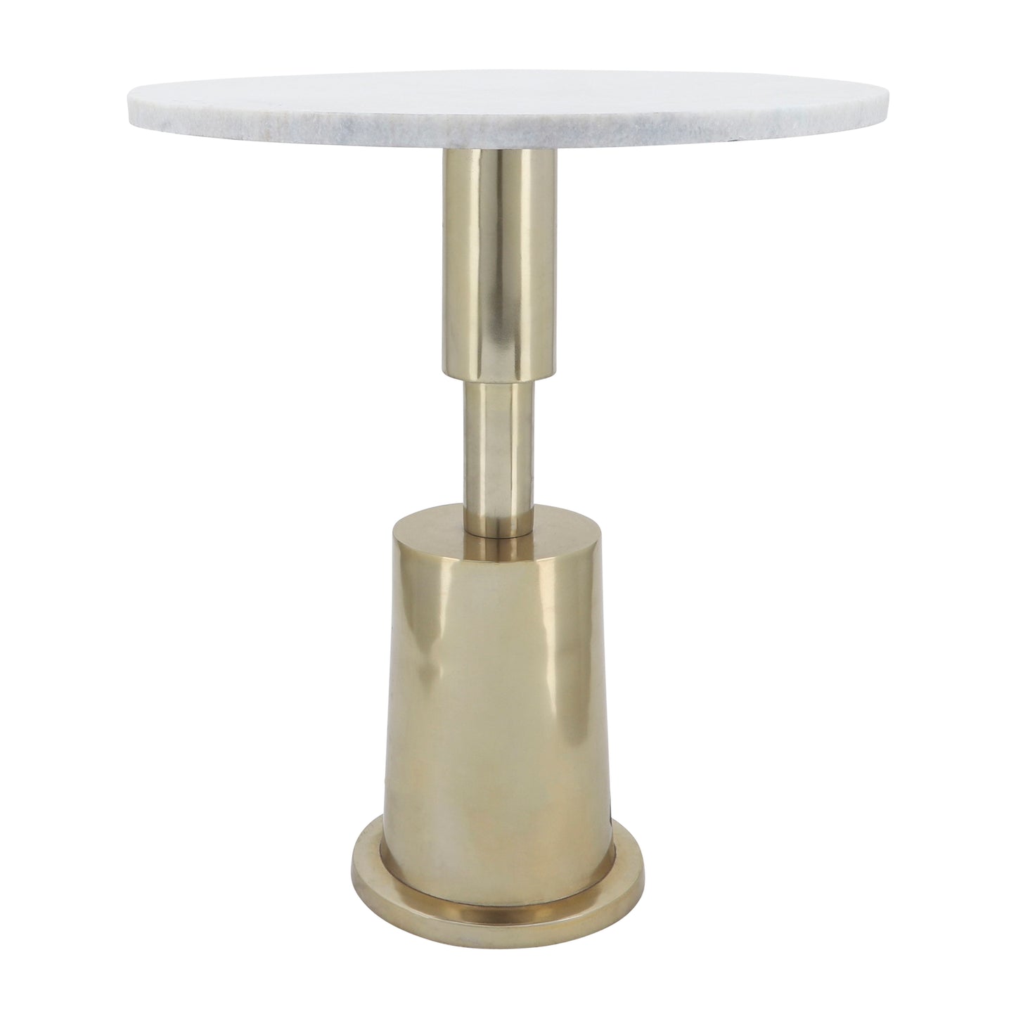 Marble Side Table 24" - Gold