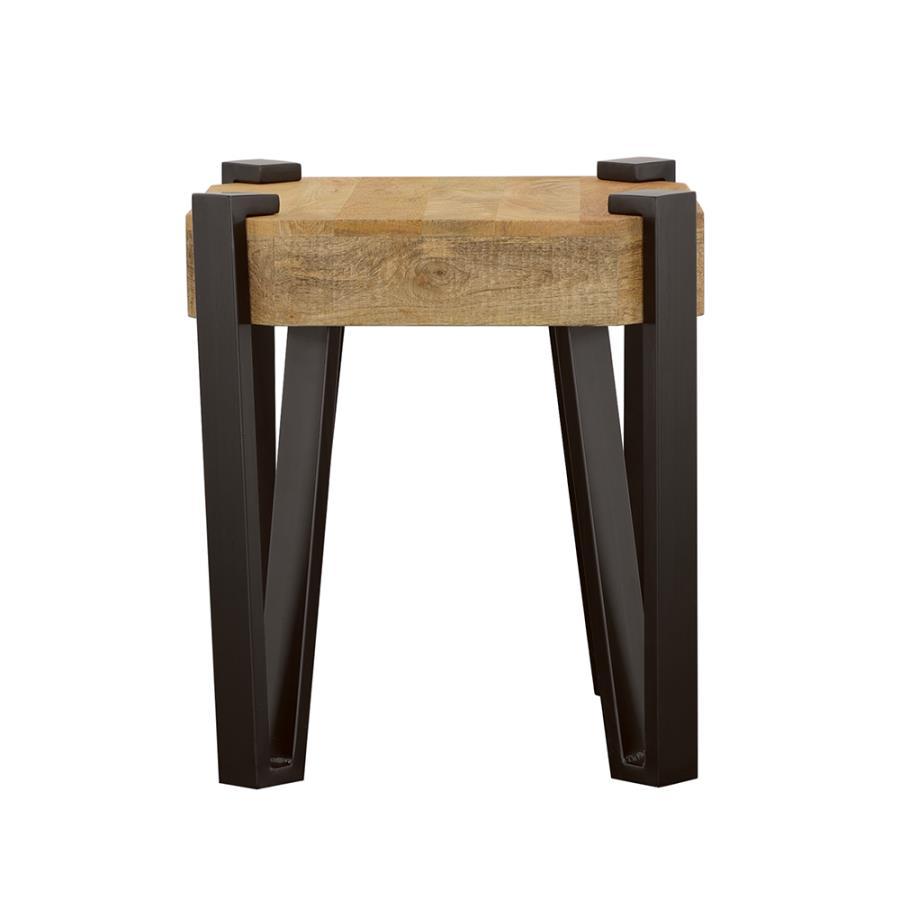 Winston - Wooden Square Top End Table - Light Brown