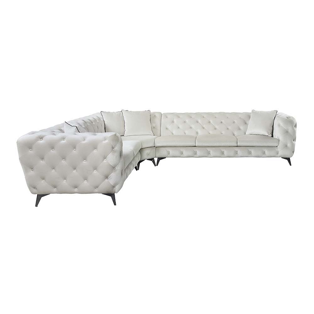 Atronia - Sectional Sofa - Beige Fabric