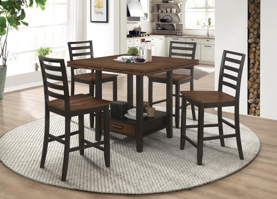 Sanford - Round Counter Height Table - Brown