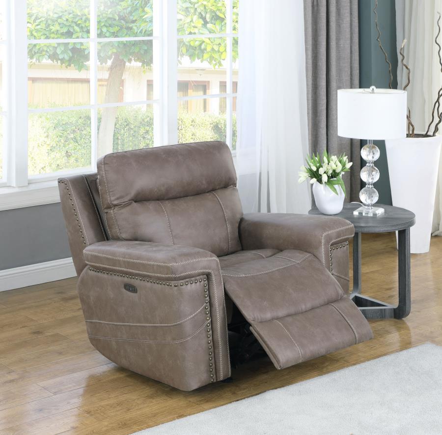 Wixom - Power Recliner - Light Brown