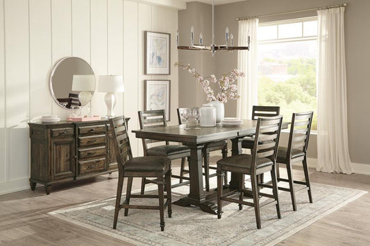 Avenue - Counter Height Table 7 Piece Set - Brown