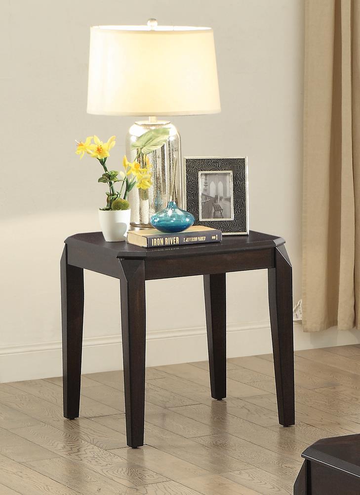 Baylor - Square End Table - Brown