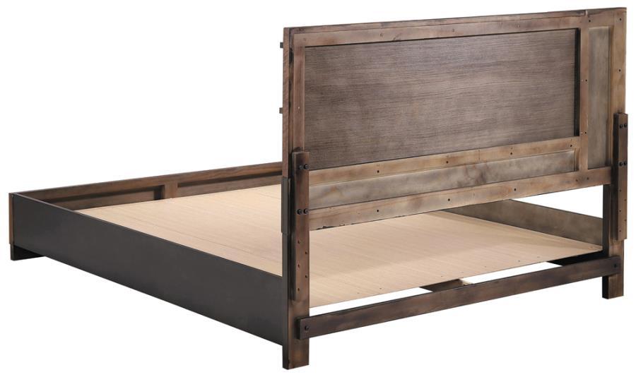 Azalia - Platform Bed - California King - Dark Brown