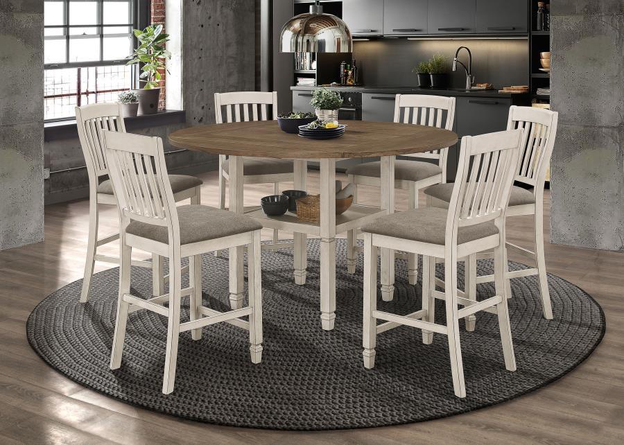 Sarasota - Counter Height Table 7 Piece Set - White