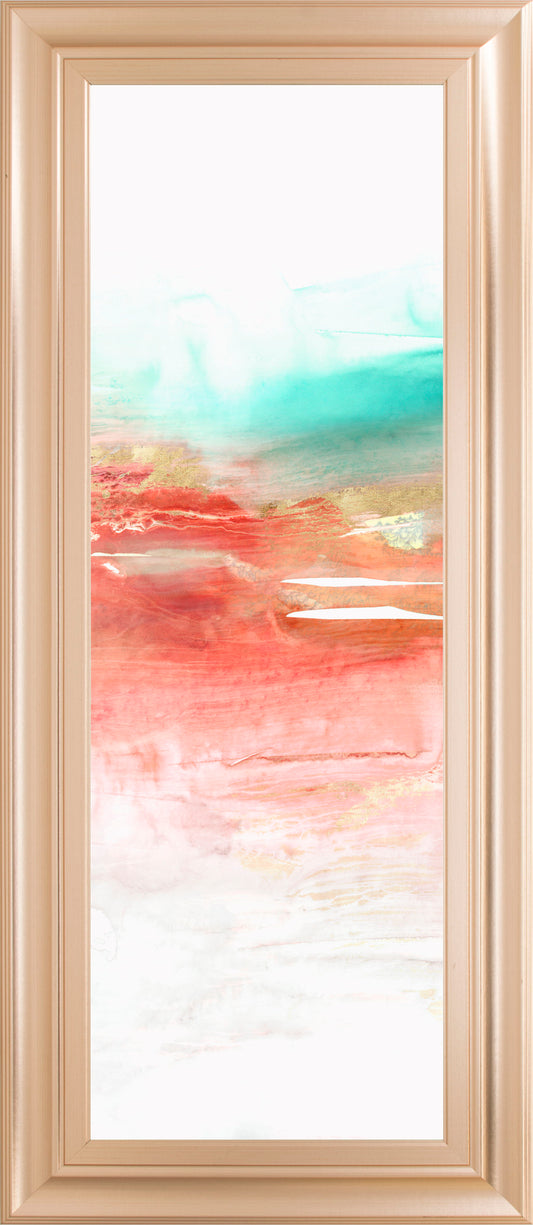 Earth Neon I By Pi Studio - 42 x 18 Wall Art - Red