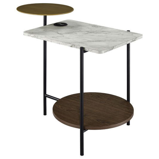 Side Table - White Marble