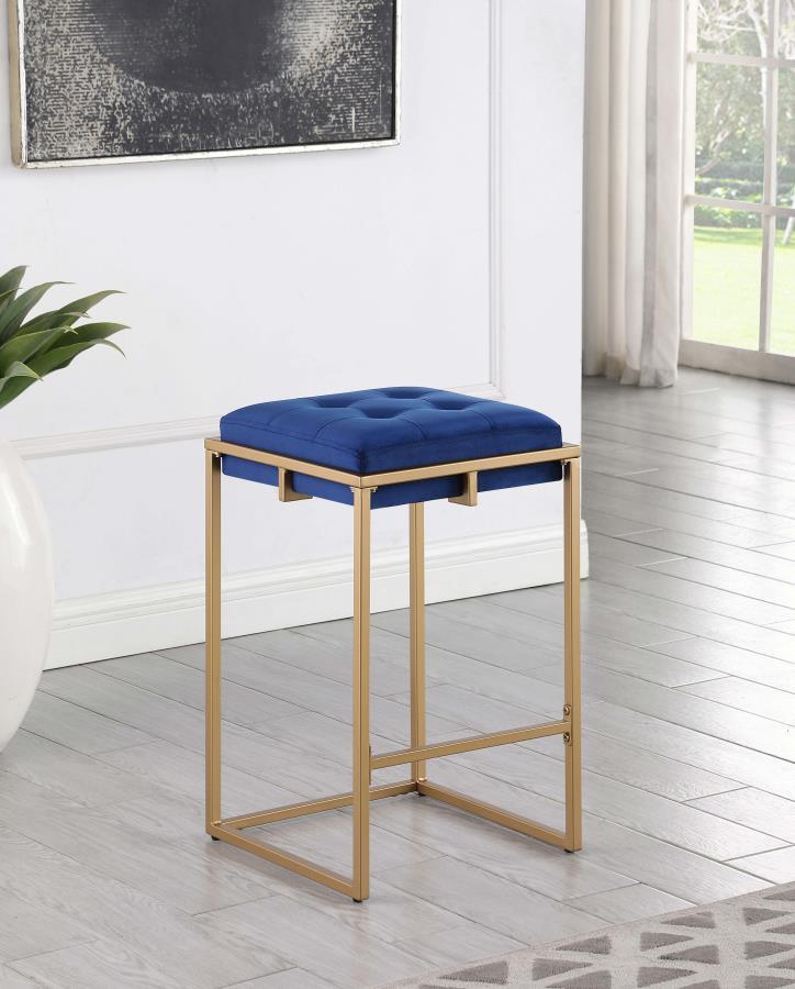 Nadia - Counter Height Stool (Set of 2) - Blue