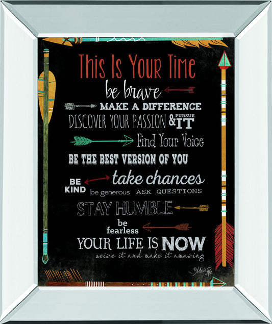 This Is Your Time By Marla Rae - Mirror Framed Print Wall Art