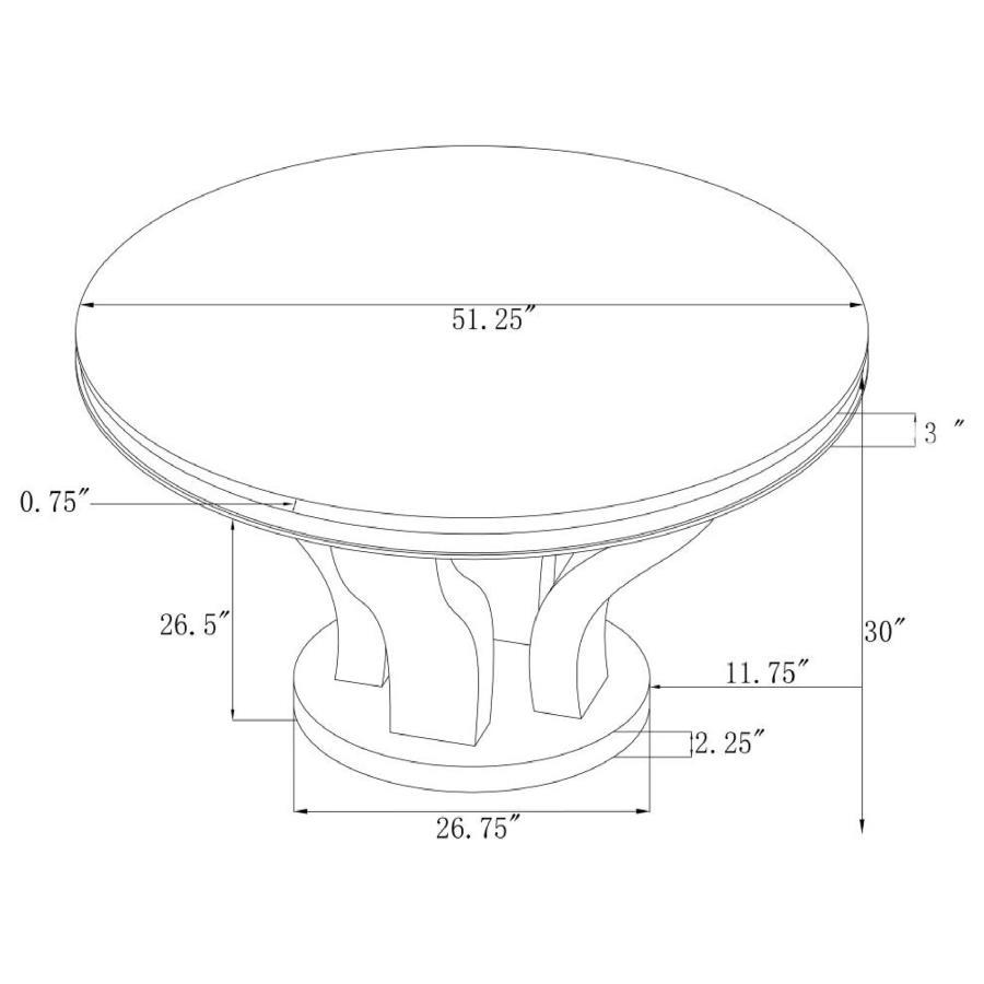 Anchorage - Round Dining Table - Black