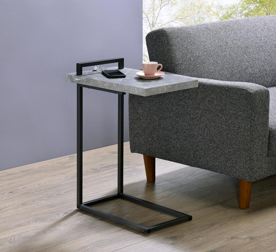 Coaster - Rectangular Top Accent Table with USB Port