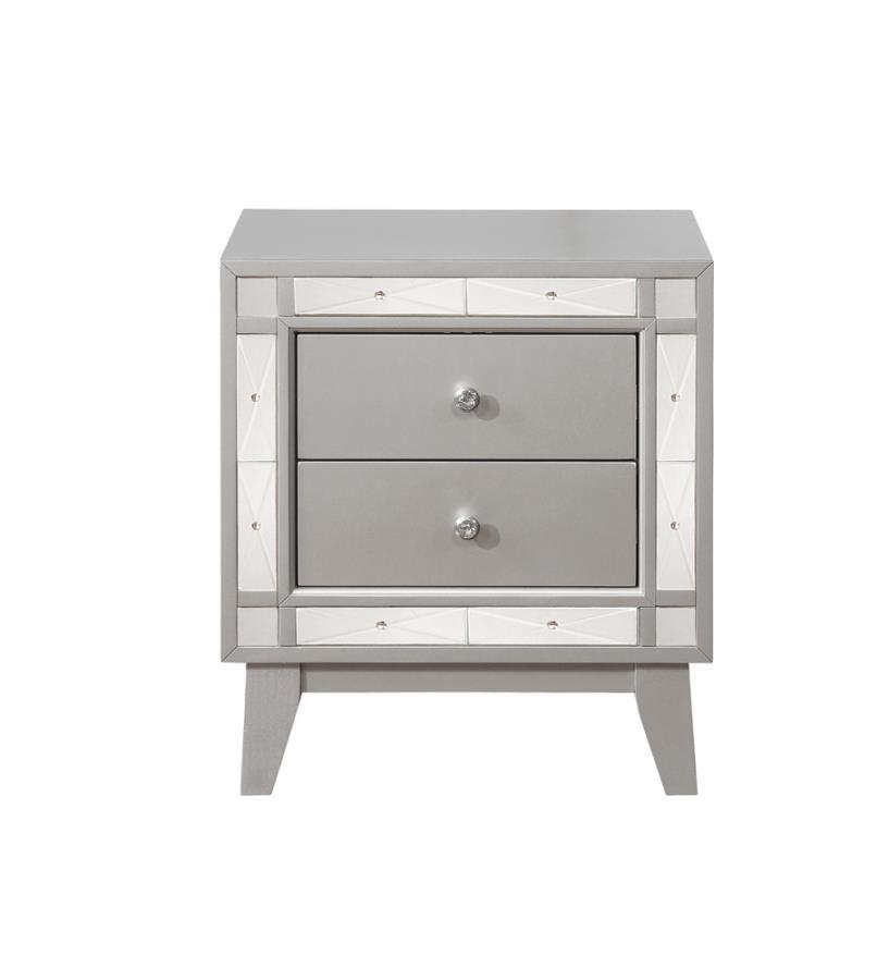 Leighton - Nightstand - Silver