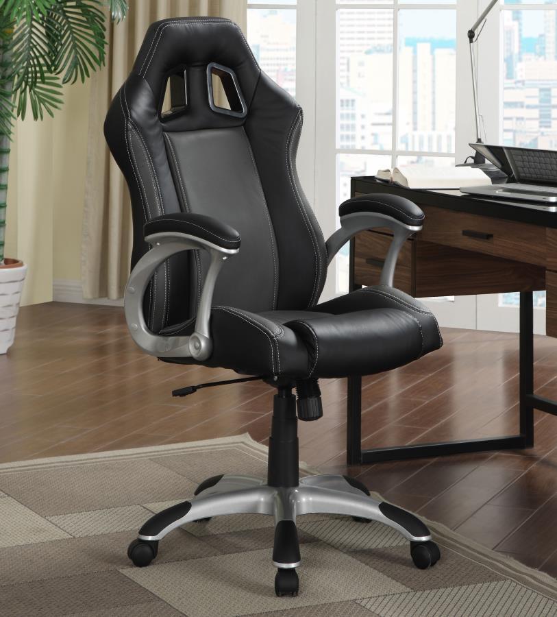 Roger - Adjustable Height Office Chair - Black And Grey