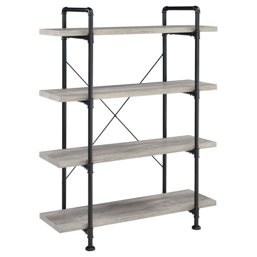 Delray - Bookcase - Pearl Silver