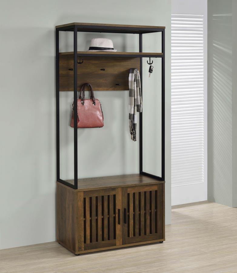 Hall Tree - Dark Pine