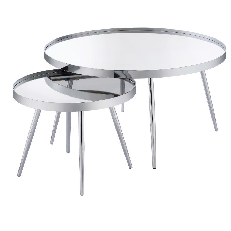 2 Piece Nesting Coffee Table - Mirror