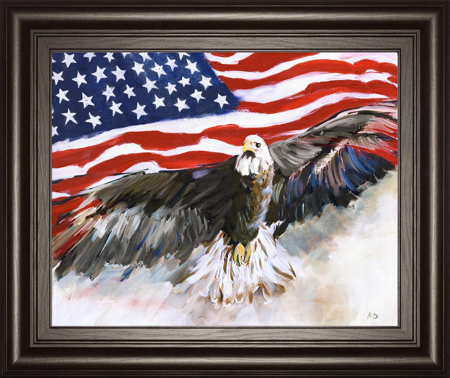 Flying Free By Kelly Donovan 22x26 - Red