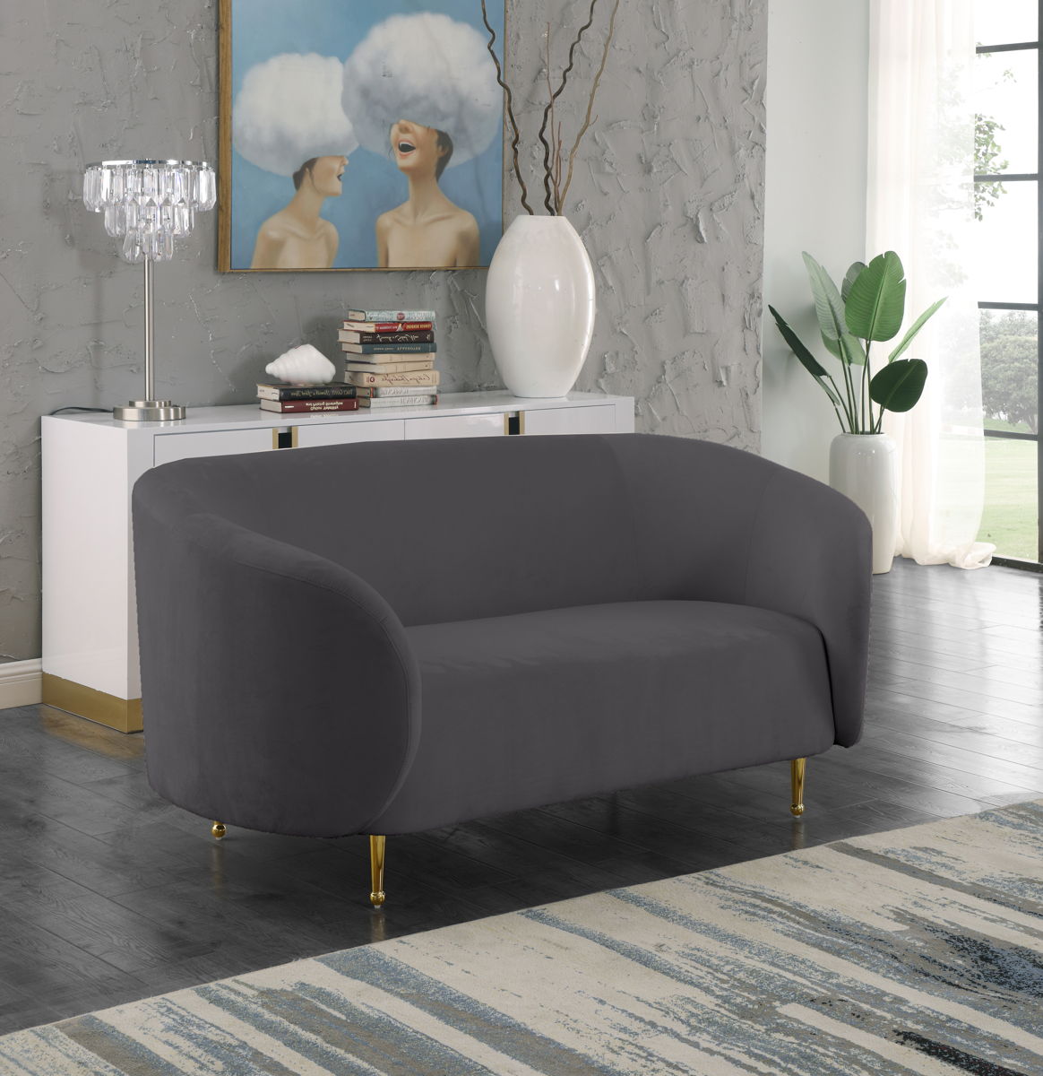 Lavilla - Loveseat - Grey