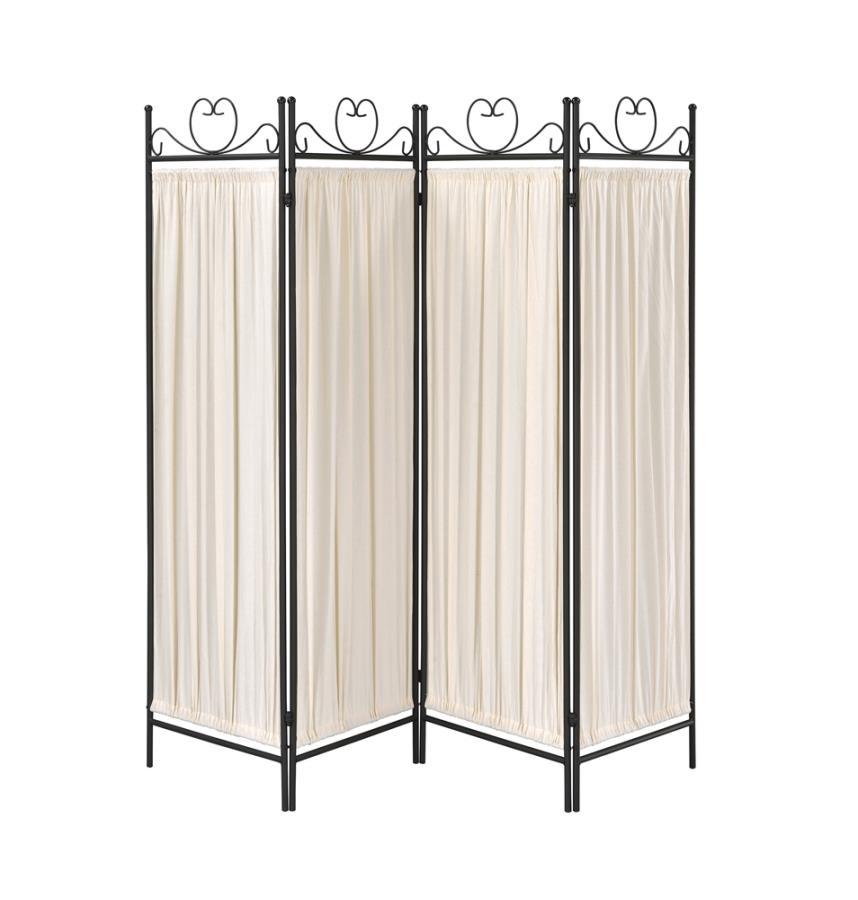 Dove - 4-panel Folding Screen - Beige