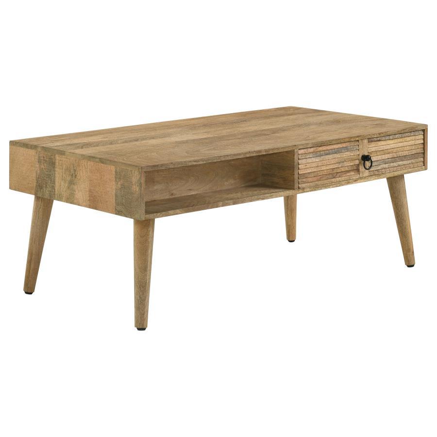 Zabel - 1-Drawer Coffee Table - Light Brown