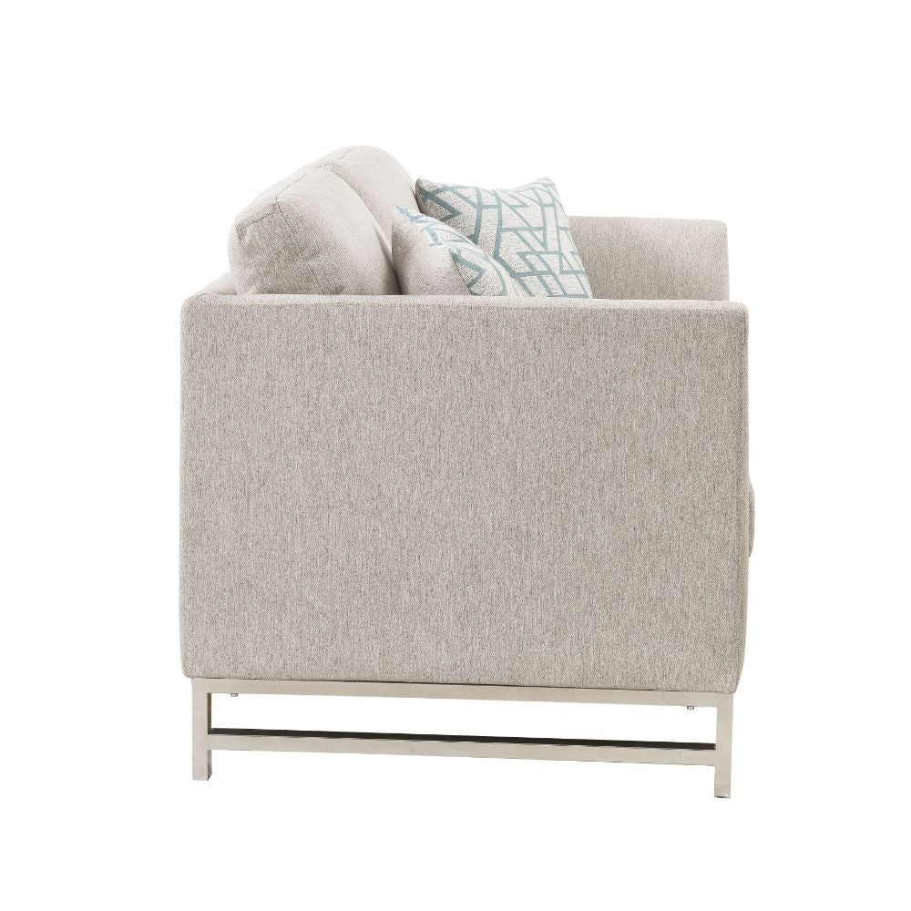 Varali - Loveseat - Beige Linen