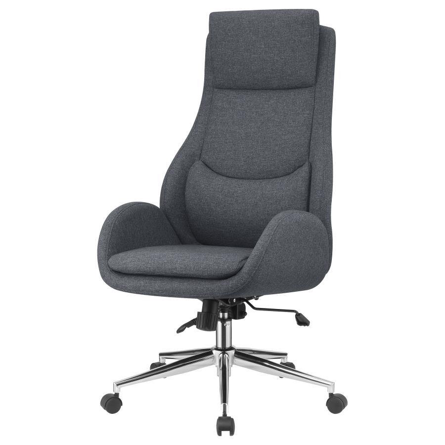 Cruz - Upholstered Office Chair With Padded Seat - Gray