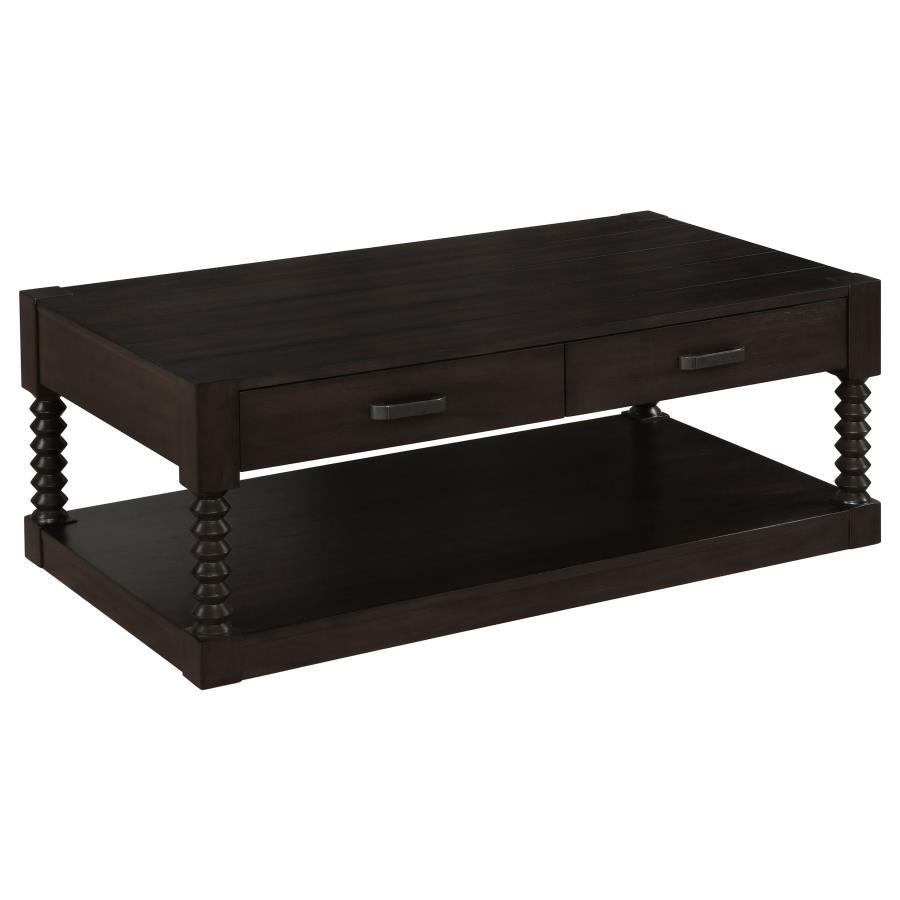 Meredith - 2-Drawer Coffee Table - Brown