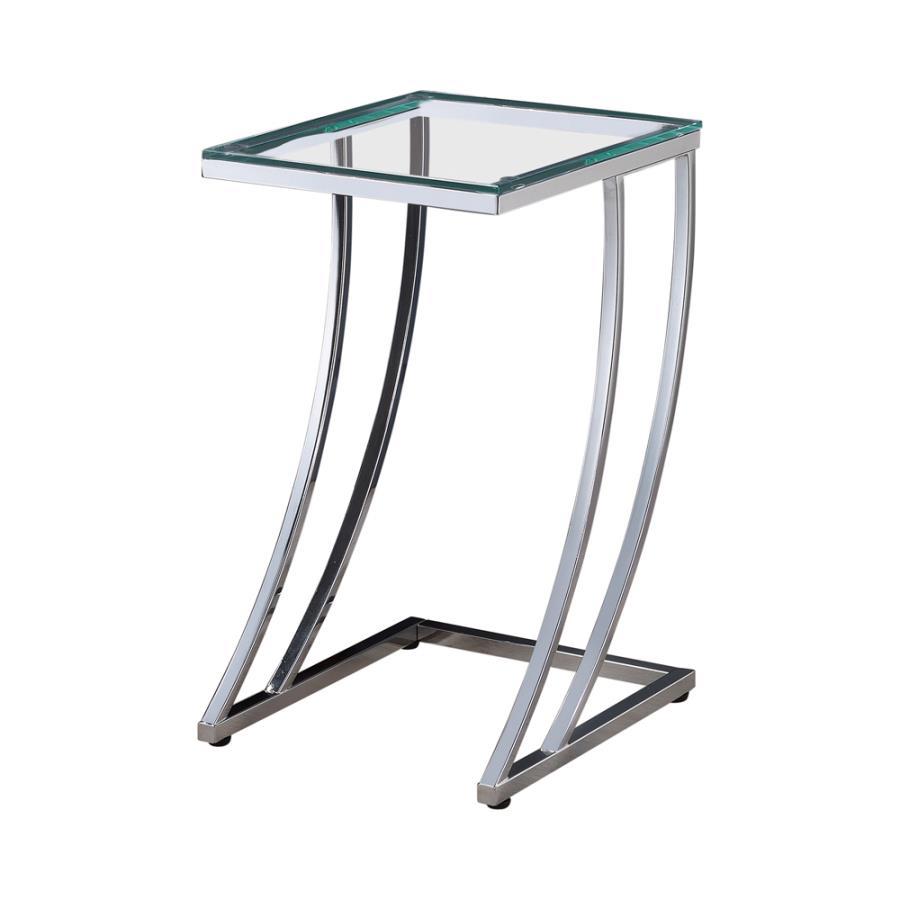 Cayden - Rectangular Top Accent Table - Pearl Silver