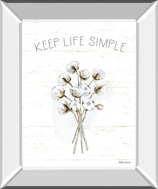 Farmhouse Cotton IV By Beth Grove - Mirror Framed Print Wall Art