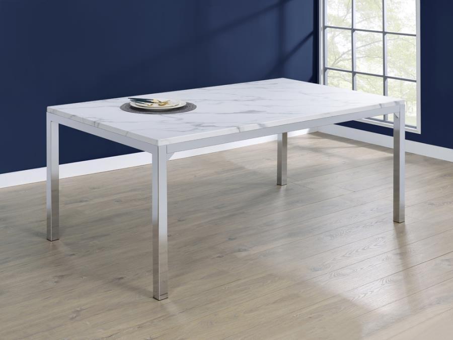 Athena - Dining Table - White