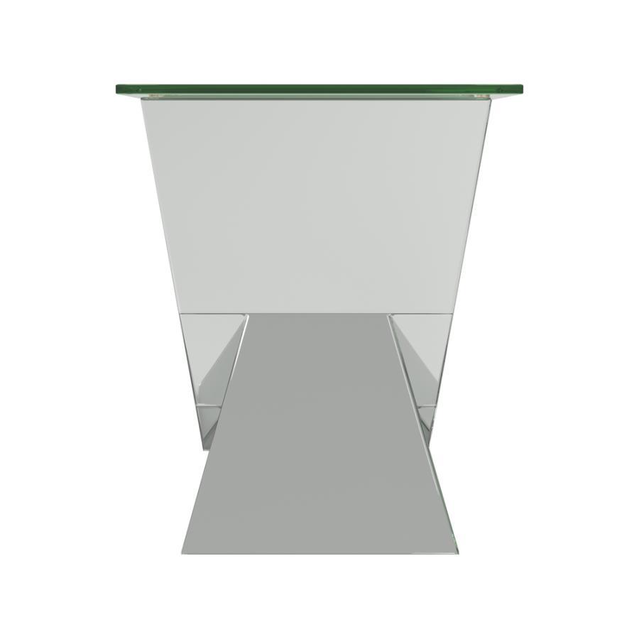 Taffeta - End Table - Pearl Silver