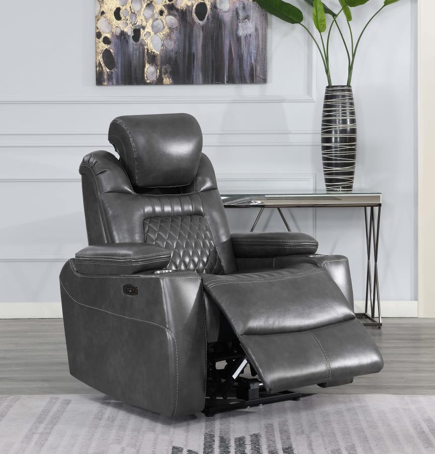 Korbach - Power Recliner - Gray