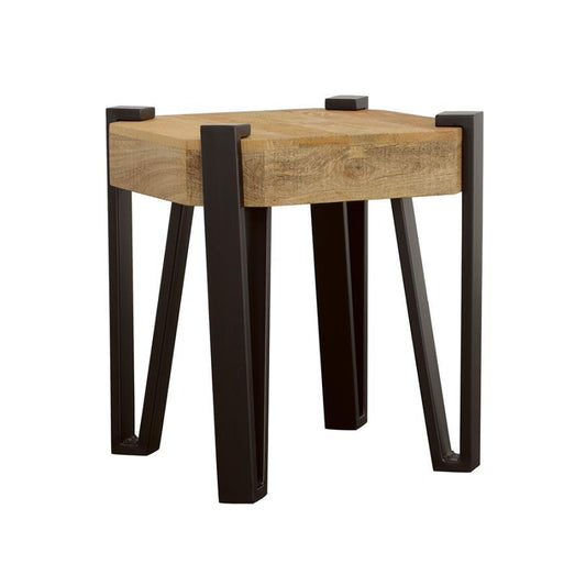 Winston - Wooden Square Top End Table - Light Brown