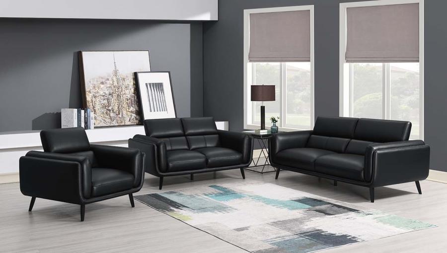 Shania - Loveseat - Black