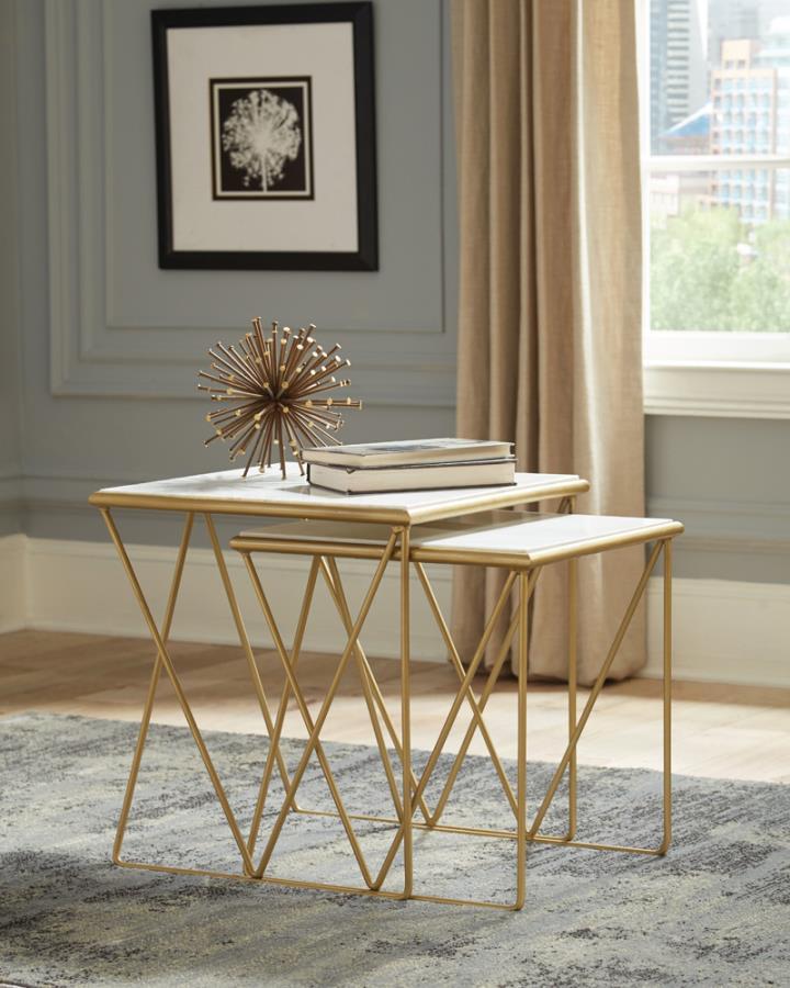 Bette - 2-Piece Nesting Table Set - Yellow