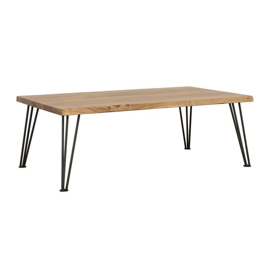 Zander - Coffee Table With Hairpin - Legs - Light Brown