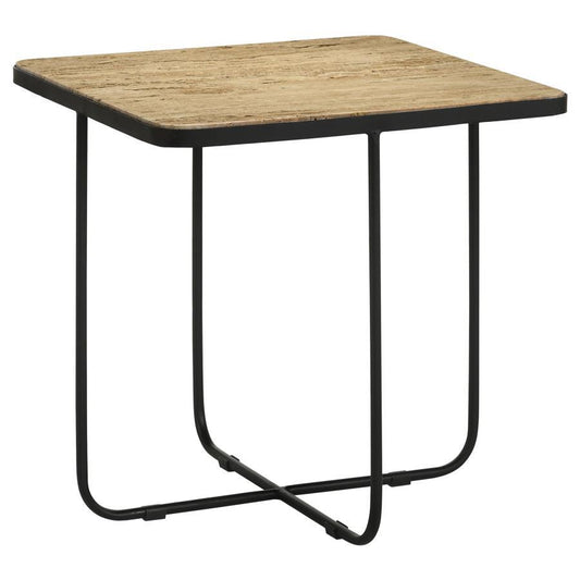 Elyna - Square Accent Table - Light Brown