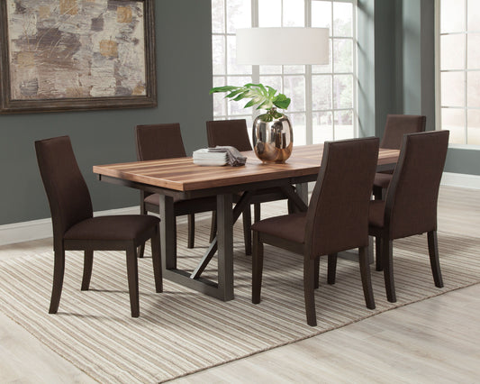 Spring Creek - 5 Piece Dining Room Set - Brown