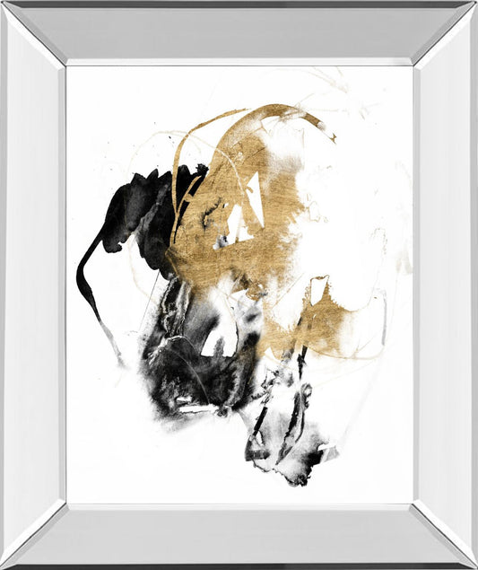 Black & Gold Splash II By Jennifer Goldberger - Black